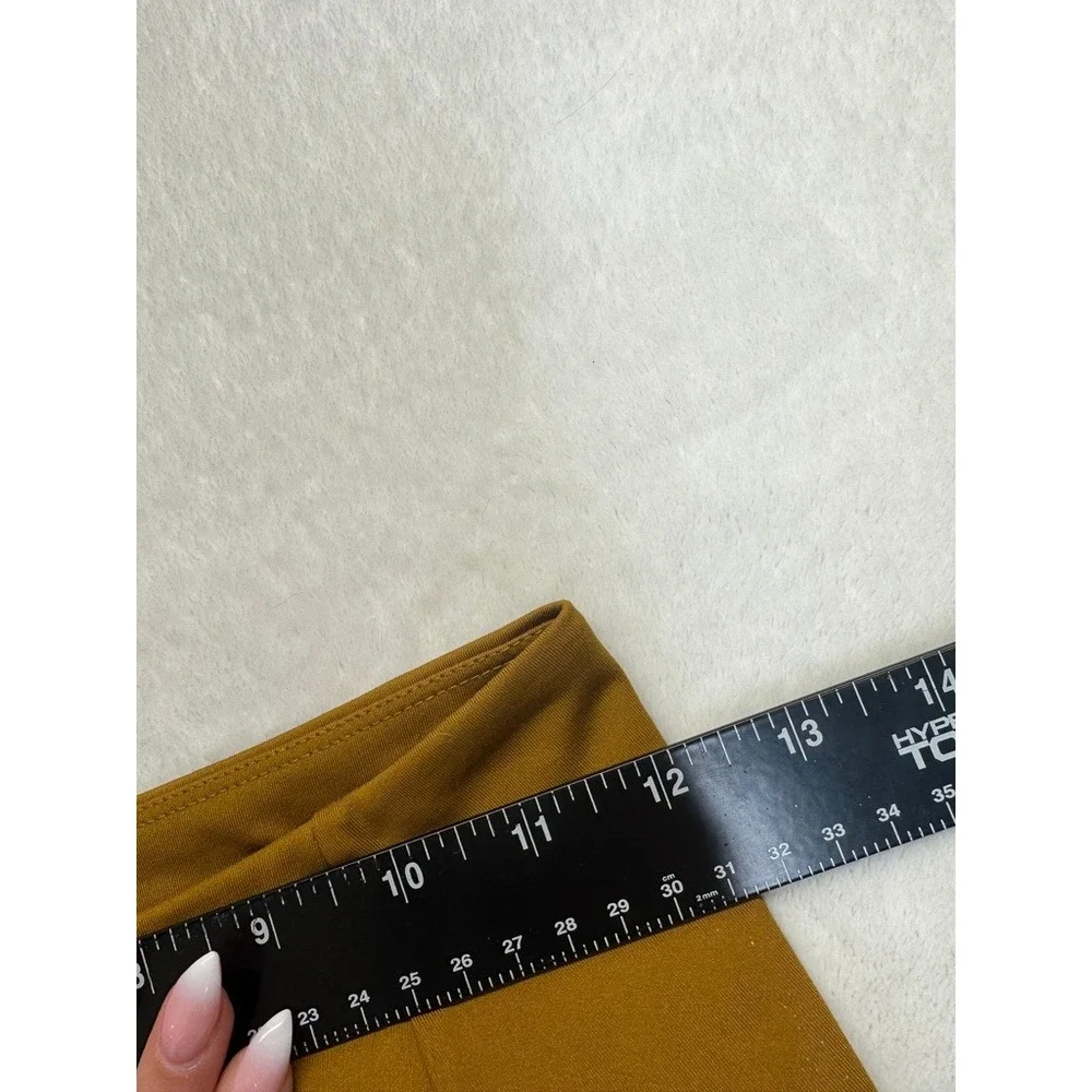 Girlfriend Collective Bike Shorts Womens S‎ Ochre Mustard Good Condition